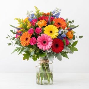 aswathi s s gerberas daisies and seasonal blooms in bright colours bouquet 31cf5354 5dee 475a baaa 3e3f9c17d23e
